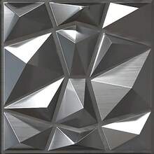 A Set Of Black Laser 3D Diamond Pattern PVC Wall Panels-Perfect For Living Room, Bedroom, Kitchen, TV Background, Corridor And Office Decoration, Holiday Wall Stickers, Christmas And Winter Decoration