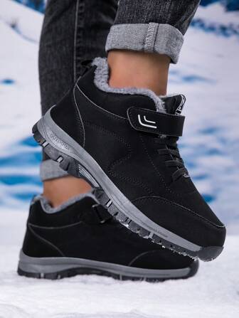 2025冬季女款百搭休闲时尚厚底减震保暖雪地靴