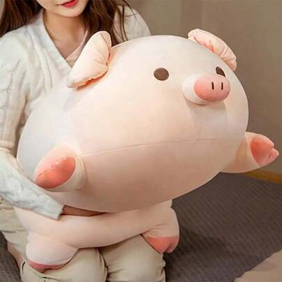 1个毛绒小猪玩偶 - 儿童毛绒玩偶 - 毛绒枕头 - 小猪填充玩具 - 枕头玩偶 - 动物玩偶 - 材质 - 生日礼物 - 万圣节礼物 - 圣诞节礼物 - 情人节礼物 - 完美礼物 - 礼物 - 玩偶 - 儿童玩偶