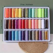 39pcs/Set Multicolor Household Sewing Machine Thread Spools, Sewing Thread, DIY Polyester Thread - Multicolor - View 2