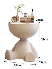 1 件套移动沙发边桌，适用于客厅、卧室、阳台、可拆卸储物床头柜、接待台、客桌