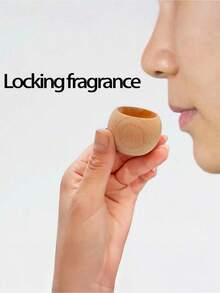 1 szt. Drewniany dyfuzor zapachowy w kształcie kubka, mały, jajowaty dyfuzor mineralny do aromaterapii do samochodu, biura, sypialni, salonu, gabinetu, dekoracji biurka, bezpłomieniowy, bezbateryjny, dyfuzor zapachowy do domu