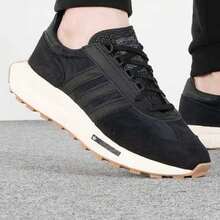 Adidas Originals RETROPY E5 Casual Sneakers, Fashionable Low-Top Unisex Shoes, H03080 - Black - View 4