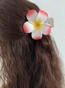 1 件波西米亚风格塑料雏菊花亚克力发夹，甜美优雅发饰，多功能适用于夏季海滩度假装发饰花发夹秋季配饰 - 彩色 - 查看 2