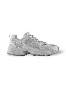 New Balance 990v5 美国制造系列男女款运动鞋休闲跑步日常穿着健身通勤街头舒适缓冲支撑耐用皮革织物透气橡胶鞋底多功能灰银金属低帮 Raincloud U530HFZ - 灰色 - 查看 3