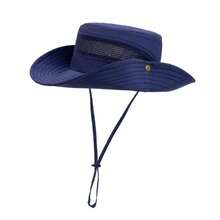 1 件装钓鱼帽 UPF 50+ 宽边遮阳帽 男女款防紫外线太阳帽、帽子和徒步旅行帽 - D - 查看 10