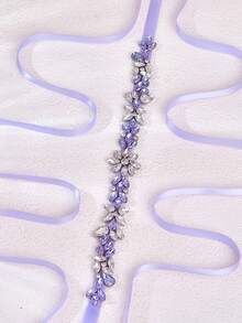 1 Stück 1CM Schleife, Diamant Kristall, Satin handgemachter Gürtel, funkelnder eleganter Kristall Gürtel, Brautgürtel, Hochzeitsgürtel, luxuriöser vielseitiger Gürtel für den täglichen Gebrauch