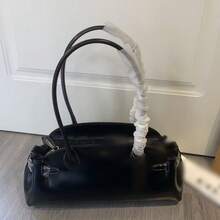 Women Shoulder Bags - 油蠟黑色 - 查看 2