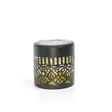 Solar Powered Mandala Iron Art Lamp Wall Light, Warm Light LED, Waterproof, Suitable For Yard, Lawn, Park