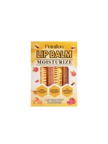 3 件牛奶果冻润唇膏蜂蜜西柚石榴持久保湿亮泽暗沉双唇减少唇纹唇部护理 - 米色 - 查看 9