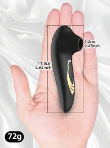 Vibrador con succión estimulador del clítoris, juguete sexual para adultos mujeres con masajeador de succión del clítoris, negro. Succionador del clítoris para mujer, juguete sexual oral y erótico de succión. Vibrador con succión del clítoris con 10 modos de vibración para la sexualidad de la mujer. Mini vibrador, producto sexual para adultos, para mujeres.
