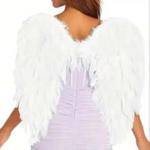 Accesorios de disfraz de alas de ángel, diseño sexy sin espalda, adecuado para actuaciones en el escenario de vacaciones y disfraces de fiesta, Halloween