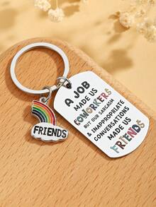 Farewell For Colleagues Best Colleague Keychain For Women Thank You For Colleagues Birthday Retirement Thanksgiving Keychain Suitable For Colleagues Car Accessories Bag Charm School Cute Goth Y2k Christmas Gift Ideas Bag Accessories Lanyards With Id Holder Car Accessories Bag Charms - Multicolor - View 6