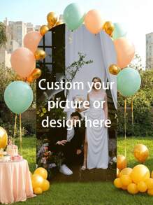 Funda personalizada para arco de espandex - Funda personalizada para marco de fondo de arco ajustable para marco de soporte de fondo con parte superior redonda, funda de fondo de arco para cumpleaños, fiesta temática, boda, múltiples opciones de tamaño, duradera, transpirable, ligera, lavable, divertida, linda, amorosa, elegante, sencilla, personalizada, única, regalos ideales para él, para el Día de la Madre, para cumpleaños, para el Día de San Valentín, para graduación, para el Día del Padre, para el hogar, sofá, cama, coche, sala de té, dormitorio, baño, sala de estar, comedor