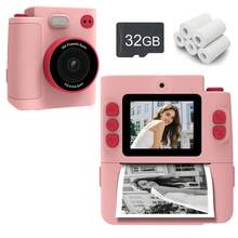 2-In-1 Digital Camera And Printer, Instant Photo Printer - Prints Sticker Photos Instantly, 1080P Video Recording, 48MP High Resolution, Built-In Color Pens And Printing Paper, 1300mAh Rechargeable Battery, Great Gift For Birthday, Christmas, Holidays, Travel And Parties (Portable & Easy To Use), Toy Camera - ET-multicolor - View 18