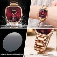 POEDAGAR Brand Women's Luxury Watch Waterproof Stainless Steel Oval Egg High Quality Women's Watch Elegant Women's Watch 50M Waterproof Imported Automatic Quartz Movement From Japan Long Life Battery Valentine's Gift Birthday Girl Mother Sisters Back To School Essentials - Multicolor - View 4