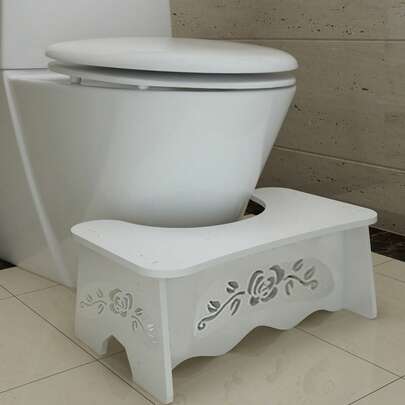 Taburete de inodoro Ayuda para el inodoro Taburete escalonado Silla de inodoro WC Postura para el inodoro
