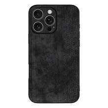 High Quality Sand Textured Phone Protective Case, Black/Gentleman Blue/Purple/Classic Brown/Green, PU Leather Cover, Compatible With IPhone 15 14 13 12 11 Pro Max Plus X Xs Xr, Galaxy S25 S24 S23 S22 S21 S20 Ultra/Plus/FE, Redmi Note 14 Pro+ 15 Pro 14 Ultra, Honor X9C MAGIC7 LITE HONOR300 - Black - View 2