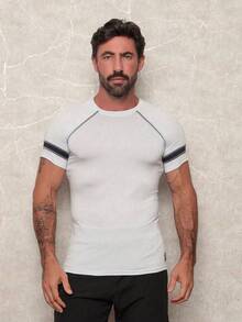 White Faixs Men's Thermal Top UV 50 Protection Compression Rashguard - Blanco - Ver 2