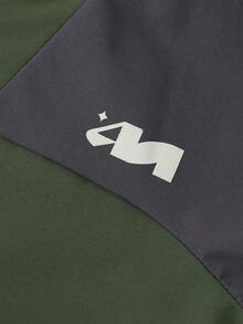 Annil 童装 女童 女童 男童 中大童 青少年 抓绒防静电外套 科技防寒拼色夹克 秋季 - 綠色 - 查看 3