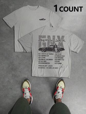 Vintage GNX Signature T-Shirt, Unisex New Album Theme T-Shirt, Gildan 5000 Shirt With Music Album Tracklist Design, Perfect Gift For Rap Music Fans And Collectors