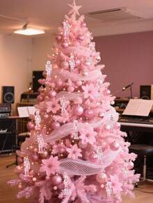 Bộ 4 món - Đồ trang trí cây thông Noel hình lính chì màu hồng, Đồ trang trí cây thông Noel, Đồ trang trí nhà cửa, Bộ đồ trang trí lính chì Giáng sinh lấp lánh màu hồng, Đồ trang trí lính chì bằng gỗ, Đồ trang trí Giáng sinh, Búp bê tượng nhỏ, Đồ trang trí nhà cửa - Hồng - Xem 3