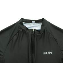 RAUDAX Women's Minimalist Athletic Cycling Jersey, High Stretch Full Zip Front, Dual Fabric Design With Breathable Backside, Suitable For Road Cycling, Running, Biking