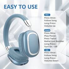 Gerripuer 全新全封闭式无线耳机 HIFI高清通话 舒适MP3音乐 手机通用Type-C 可折叠旋转伸缩 ABS塑料金属手感 高端商务礼品无线耳机