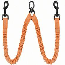 1pc 360° Swivel Dog Leash, Anti-, Shock Absorbing Reflective Elastic Leash, Comfortable For Walking 2 Dogs