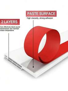 1 件自粘式防风防尘隔音门挡风密封条 - 彩色 - 查看 7