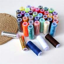 39pcs/Set Multicolor Household Sewing Machine Thread Spools, Sewing Thread, DIY Polyester Thread - Multicolor - View 9