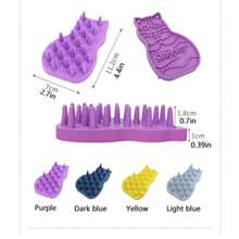 1pc Summer Pet Bathing Brush, Silicone And Rubber Care Tool For Dogs And Cats, Smooth Pet Hair During Bathing