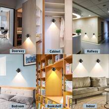 1pc/2pcs/3pcs/4pcs Motion Sensor Magnetic Wall Light, Room Decoration, Wall Decor, Lighting, Night Light, Modern Manta Ray Design, Warm And White Light Modes, Magnetic Wall Lamp, Motion Sensor Night Light, Battery Powered (Batteries Not Included) - Multicolor - View 13
