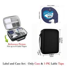 1 Roll 12mm X 4m Black On White Plastic Label Tape Refill, Compatible With Dymo LetraTag Label Makers, Replacement For 91331 (91201 S0721660), Suitable For DYMO LetraTag LT-100H, LT-100T, LT-110T Label Printers - Black and White - View 8