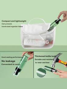 2个80毫升细雾喷雾瓶，空保湿喷雾瓶，香水旅行喷雾瓶。圣诞节和万圣节必备旅行用品 - 墨綠色 - 查看 3