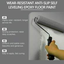 灰色耐磨地板漆：防水、持久、保护、美观、耐磨、防渗、快干油漆