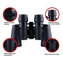 Prismáticos premium: prisma BAK4, 30 % mejor transmisión de luz: para todas las aventuras. - Negro - Ver 8