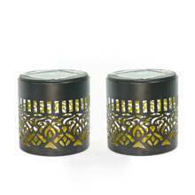 Solar Powered Mandala Iron Art Lamp Wall Light, Warm Light LED, Waterproof, Suitable For Yard, Lawn, Park