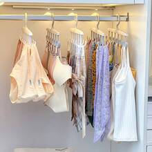 12-Hook Multi-Functional Hook Hanger Household Can Rotate Drying Rack Underwear Vest Hat Storage Rack Plastic Hanger - Multicolor - View 5