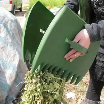 2 pièces Mobilier et accessoires de jardin, Pince à feuilles d'extérieur, Outil de collecte et d'organisation des feuilles de jardin, Grande pince à feuilles