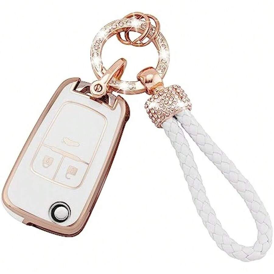 Car Key Case - 白色 - 查看 1