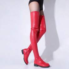 2022 Autumn Winter Plus Size Over-The-Knee Boots For Women Thick Heel Round Toe Export European And American Style Long Boots Women's Boots