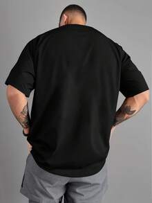 Men'S Casual "Wednesday" Graphic T-Shirt - Short Sleeve, Crew Neck, Lightweight Polyester, Summer Fashion Tee With Bold Print Design, Everyday Tshirt | Bold Print Tee | Lightweight Fabric - Black - View 2