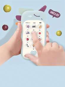 婴儿电话玩具，婴幼儿音乐早教智能手机玩具 - 彩色 - 查看 7
