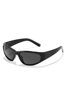 1 件椭圆形 Y2K 时尚女士眼镜，适合日常佩戴、街头摄影、秋冬服装、沙滩配饰、复古 Y2K 基本款、夏季海滩度假、户外、旅行、商务和休闲礼物，适合返校季佩戴。