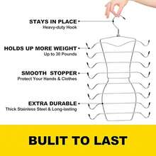 8 Tier Underwear Hanger Metal Seamless Design Bra Tank Top Hangers Save Space Display Closet Organizers Camisoles - Multicolor - View 9