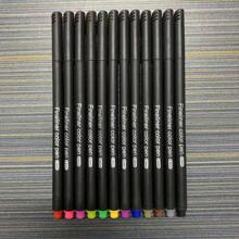 12pcs Fine Tip Colored Liner Pens, Student Art Outlining Pens For Children's Doodles, Drawings, Sketches, Manga, Journaling, Back To School Supplies