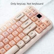 Bokawz Liquid Foundation Key Cap, MOA Height, Matte Feel, PBT+PC, Cute Ball Hat, Compatible With 6.25U Space 61 64 68 75 81 87 98 99 100 104 - Only Keycap, Not Keyboard - View 10