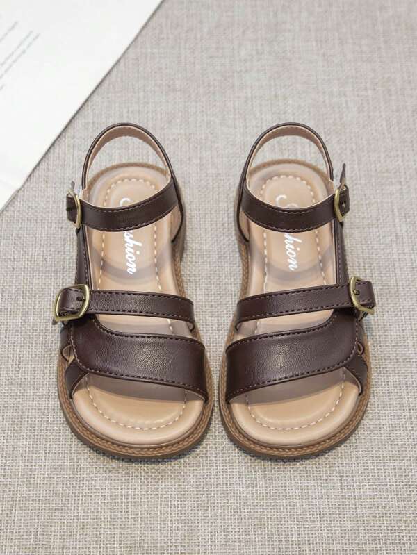 Toddler Open-Toe Sandals – Adjustable Buckles And Cushioned Insole