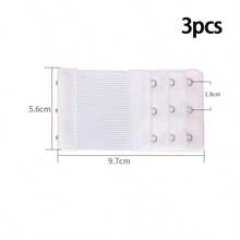 2/3pcs Bra Extender 2Hook3Row, Elongated, Underwear Accessories,Elastic, Adjustable, Underwear Extension Buckle, Bra Extension Buckle, Breasted Bra Back Buckle